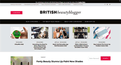 Desktop Screenshot of britishbeautyblogger.com