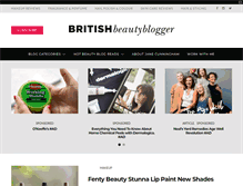 Tablet Screenshot of britishbeautyblogger.com